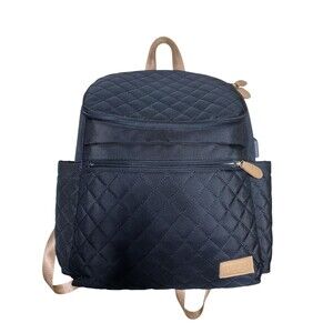 UPPER Maison Everyday Quilted Diaper Nappy Bag Backpack Black with Changing Bag